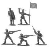 BMC Toys American Civil War Gettysburg CSA Southern Charcoal Gray Troops Close Up View