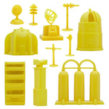 BMC Toys Classic Marx Mars Basecamp Yellow color Cape Canaveral Accessories Close Up View