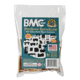 BMC Toys Classic Marx Furniture Modern Tan & Teal-Blue Colors Package
