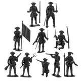BMC Toys Classic MPC American Revoutionary War Colonial French Black Soldier Figures Close Up Back View