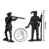 BMC Toys Classic MPC American Revoutionary War Colonial French Black Soldier Figures Scale