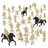 BMC Toys Classic MPC American Revoutionary War Colonial French Tan Soldier Figures Vignette