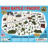BMC Classic Army Men WW2 Pacific Theater Battle 134 Piece Playset Storage Box Label Art