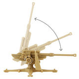 BMC Toys Classic Toy Soldiers WW2 German Flak 36 88mm Artillery Tan Elevation