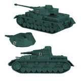 BMC Toys Classic Toy Soldiers WW2 German Halftrack Hanomag Vehicle Forest-Green Color Reverse Vignette