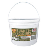 BMC Toys Plastic Army People Bucket 101 Pieces Playset Bucket