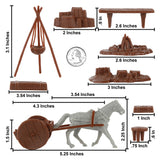 BMC Toys ARW Camp and Supplies Brown Color Playset Accessories Scale
