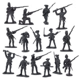 BMC American Revolutionary War Battle of Yorktown 208 Piece Boxed Playset Coal Black Color German Hessian Solider Figures Close Up