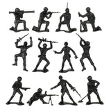 Tim Mee Toy Plastic Army Men Cold War Soldier Figures Black Close Up