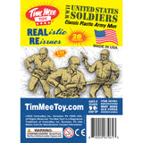 Tim Mee Toy WW2 Plastic Army Men DK Novelties Tan Insert Art