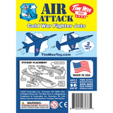 Tim Mee Toy Cold War Jet Airplanes Blue Color Insert Art