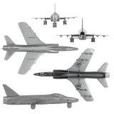 Tim Mee Toy Cold War Fighter Jet F-11 Tiger Silver-Gray Color Close Up Views