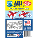 Tim Mee Toy Cold War Jet Airplanes Red Color Insert Art