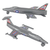 Tim Mee Toy Cold War Jet Airplanes Silver-Gray Color Vignette