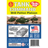 Tim Mee Toy M48 Patton Tank Olive-Green 3 Piece Insert Art