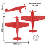 timmee-ww2-fighter-planes-messerschmitt-blue-scale 2000 × 2000px Tim Mee Toy WW2 Fighter Planes Red Messerschmitt BF-109 Scale