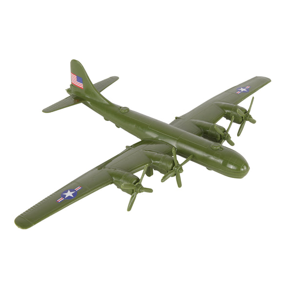 Tim Mee Toy WW2 B-29 Superfortress Bomber Plane OD Green Color Plastic Army Men Aircraft Main Image