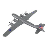 Tim Mee Toy WW2 B-29 Superfortress Bomber Plane Silver-Gray Color Plastic Army Men Aircraft Back View