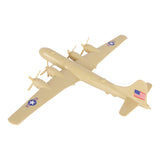 Tim Mee Toy WW2 B-29 Superfortress Bomber Plane Tan Color Plastic Army Men Aircraft Back View