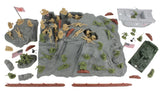 BMC Toys Iwo Jima Playset Tan Olive Vignette Birdseye