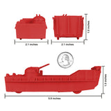 BMC Toys Classic Marx Landing Craft Red Scale