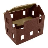 BMC Toys Farm House Brown Back View