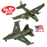 Tim Mee Toy Jet Plane Olive Vignette Main