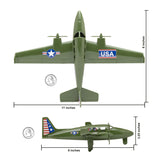 Tim Mee Toy Prop Plane OD Green Scale